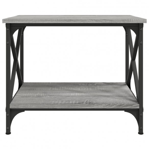 Table d'appoint Sonoma gris 55x38x45 cm Bois d'ingénierie