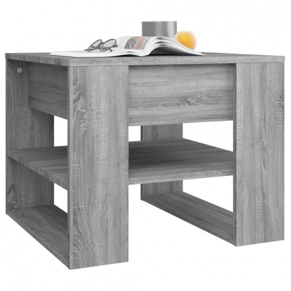 Table basse Sonoma gris 55,5x55x45 cm Bois d'ingénierie