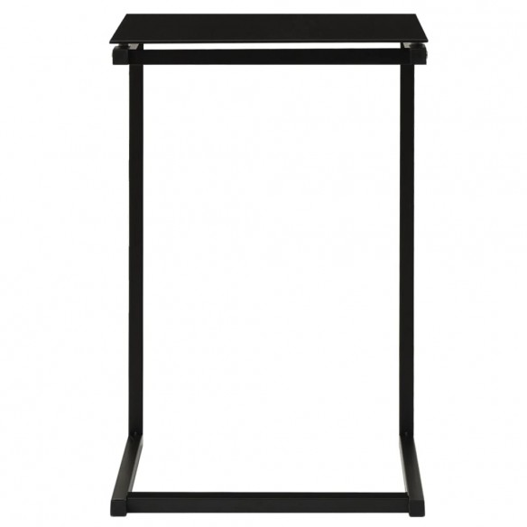 Table d'appoint Noir 40x40x60 cm Verre trempé