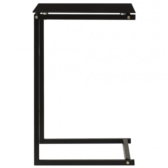 Table d'appoint Noir 40x40x60 cm Verre trempé