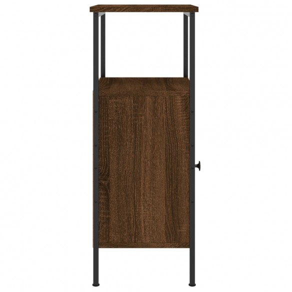 Table de chevet chêne marron 41x31x80 cm bois d'ingénierie
