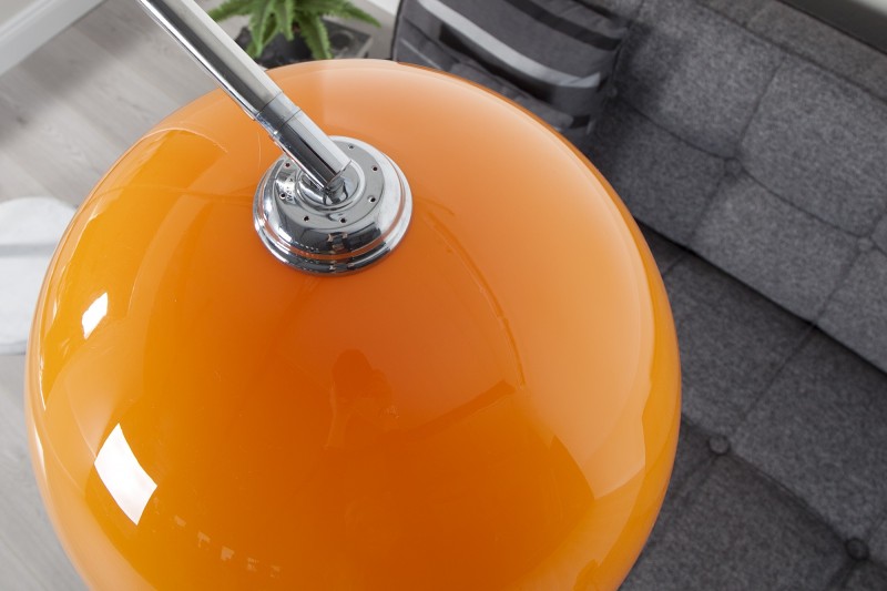 Lampadaire extensible 175-205cm coloris orange