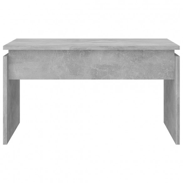 Table basse Gris béton 68x50x38 cm Aggloméré