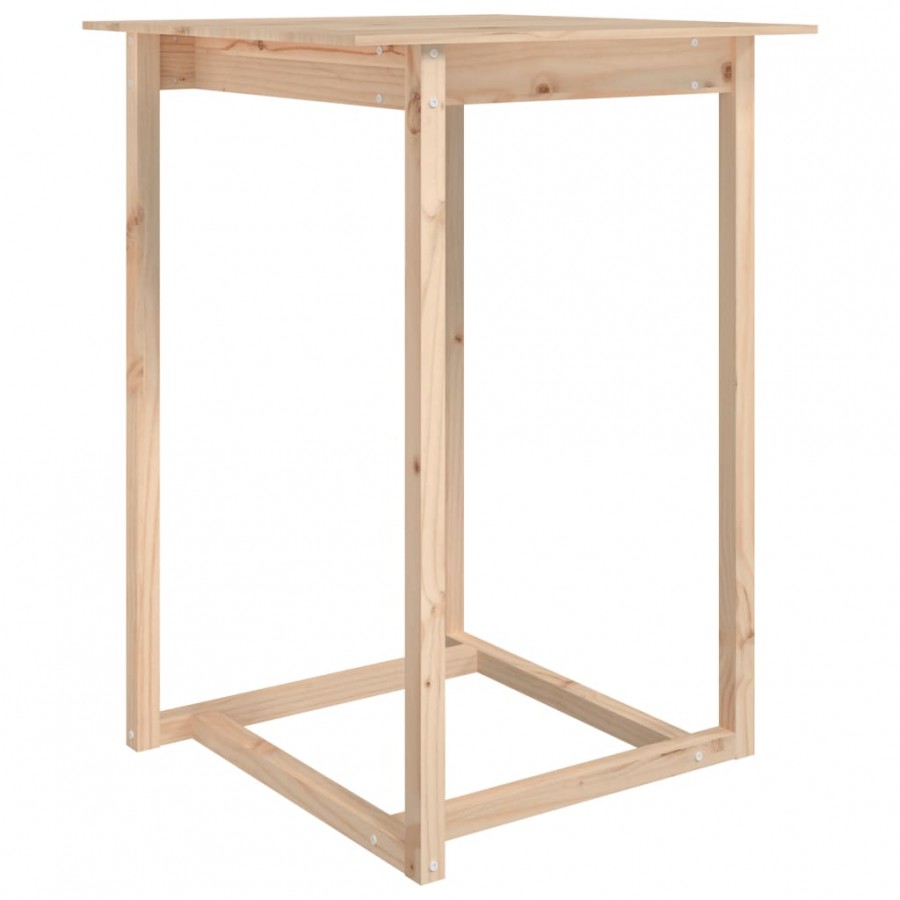 Table de bar 80x80x110 cm Bois massif de pin Table de bar 80x80x110 cm Bois massif de pin