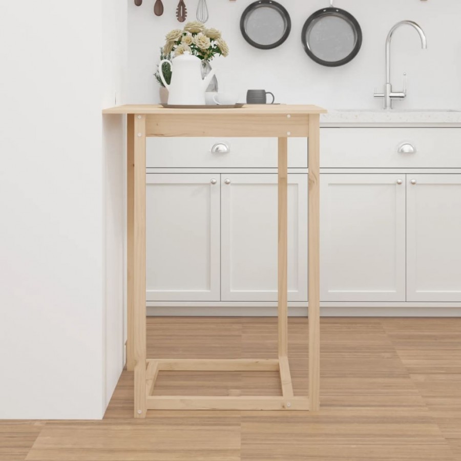 Table de bar 80x80x110 cm Bois massif de pin Table de bar 80x80x110 cm Bois massif de pin