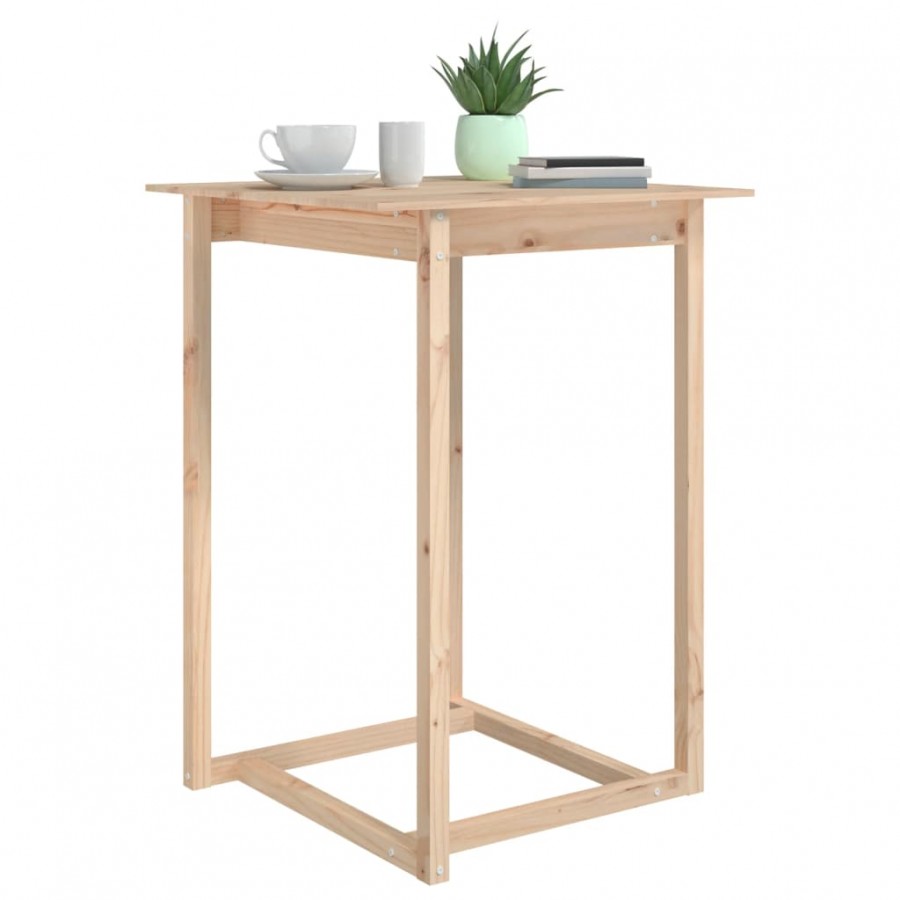 Table de bar 80x80x110 cm Bois massif de pin Table de bar 80x80x110 cm Bois massif de pin