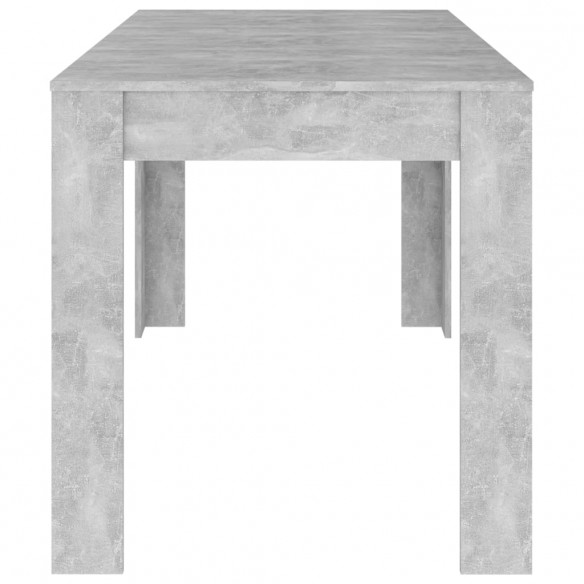 Table de salle à manger Gris béton 140x74,5x76 cm Aggloméré