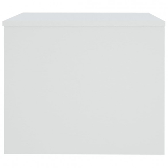Table basse Blanc 80x50x40 cm Bois d'ingénierie