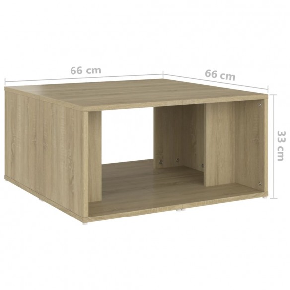 Tables basses 4 pcs Chêne Sonoma 33x33x33 cm Aggloméré