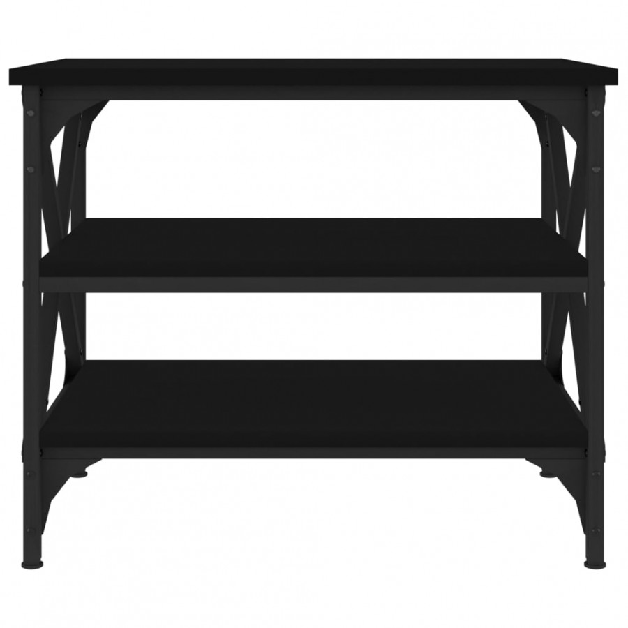 Table d'appoint Noir 55x38x45 cm 