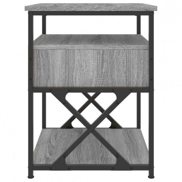 Tables de chevet 2 pcs sonoma gris 40x42x55cm bois d'ingénierie
