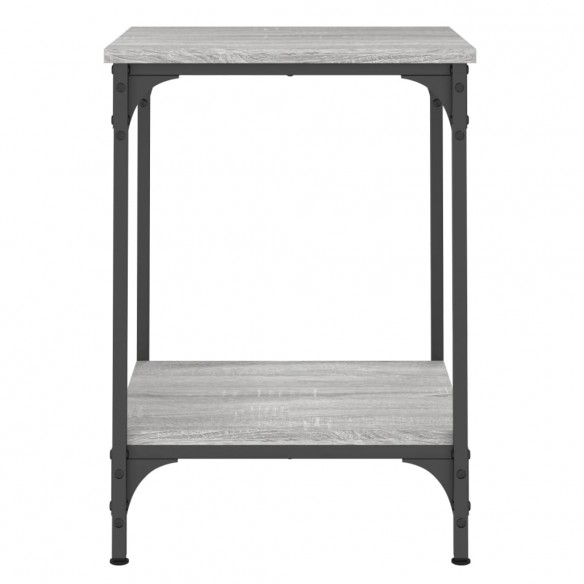 Table basse sonoma gris 40x40x55 cm bois d'ingénierie