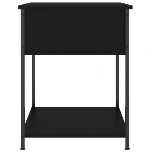 Table de chevet noir 44x45x58 cm bois d’ingénierie