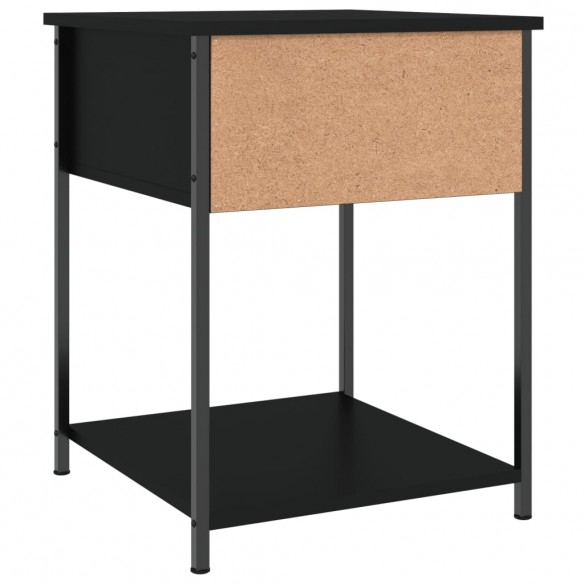 Table de chevet noir 44x45x58 cm bois d’ingénierie