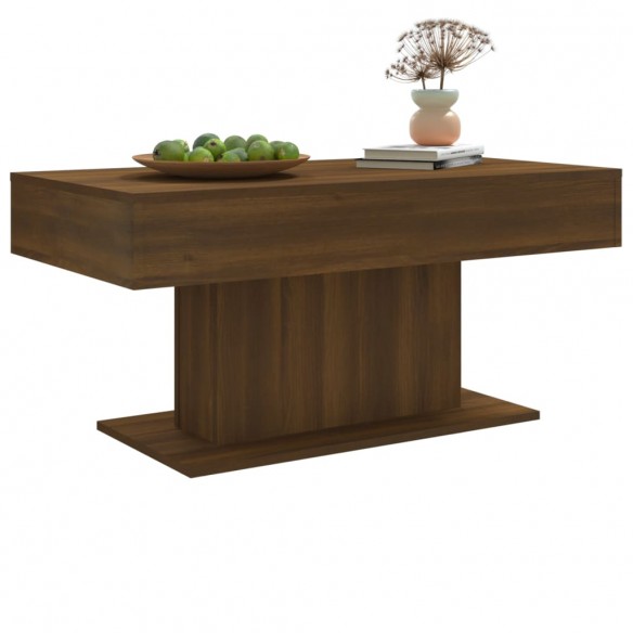 Table basse Chêne marron 96x50x45 cm Bois d'ingénierie