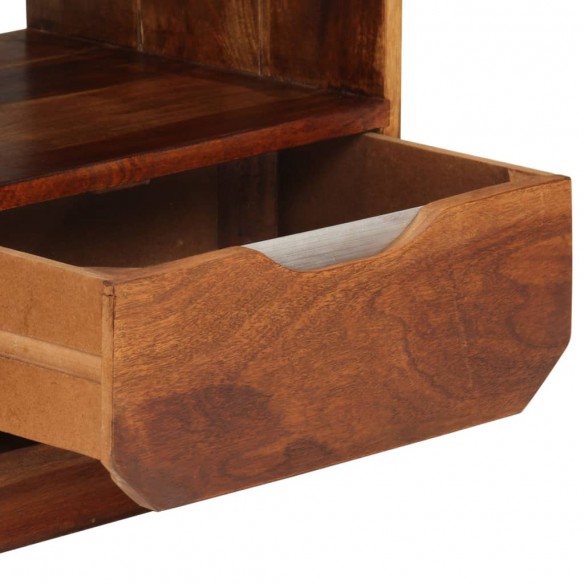 Table de chevet avec tiroir 2 pcs Bois de Sesham 40 x 30 x 50cm