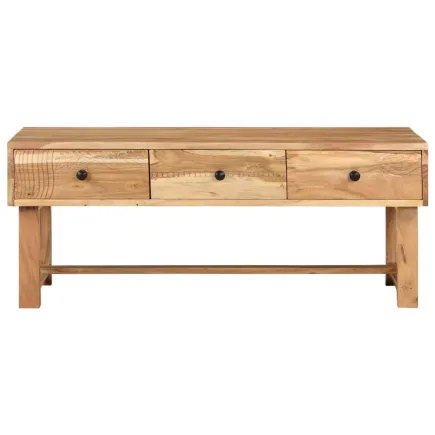 Table basse 100x50x40 cm Bois d'acacia massif 2