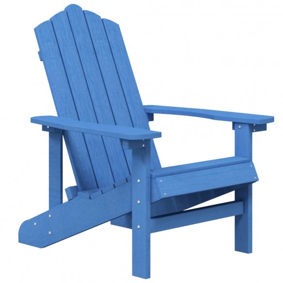 Chaises de jardin Adirondack 2 pcs PEHD Bleu aqua