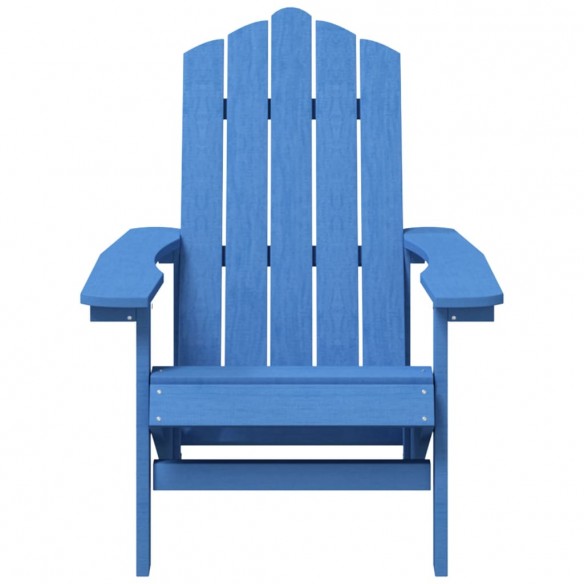 Chaises de jardin Adirondack 2 pcs PEHD Bleu aqua