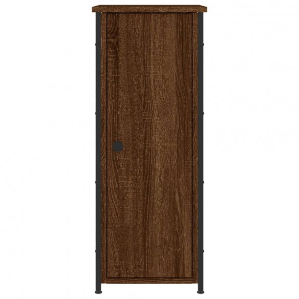 Table de chevet chêne marron 32x42x80 cm bois d'ingénierie