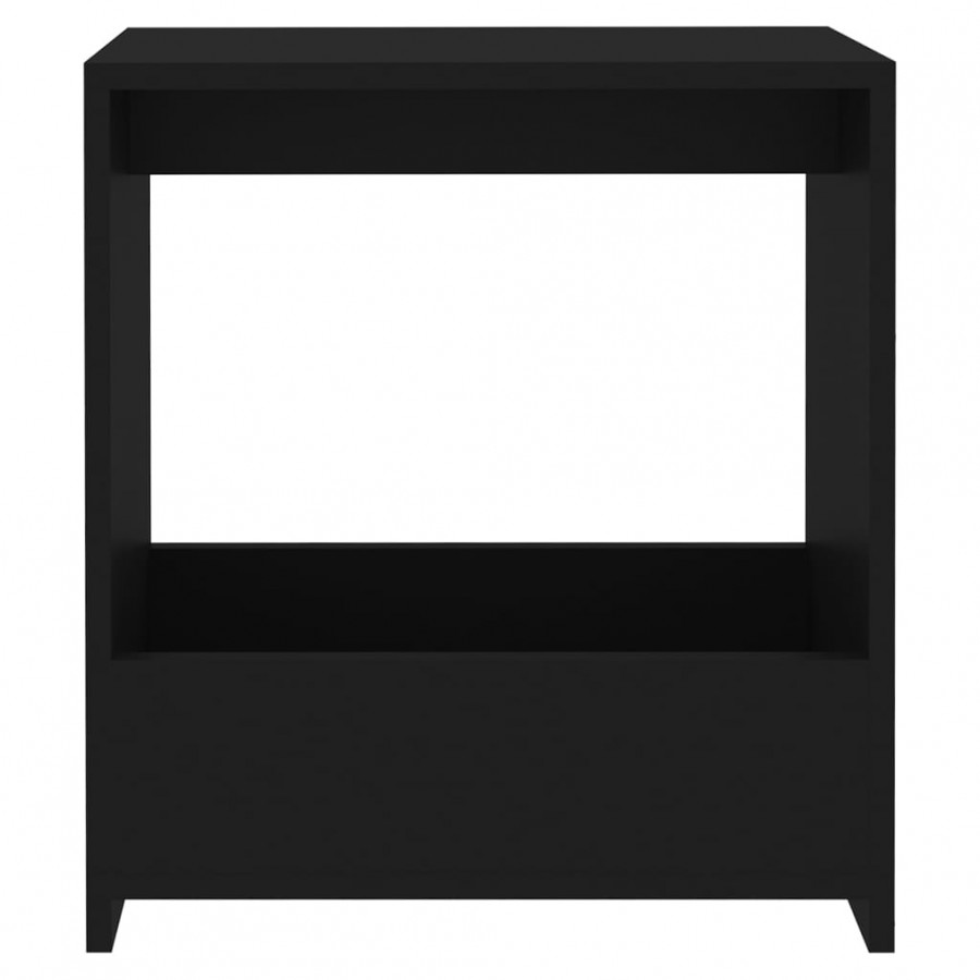 Table d'appoint Noir 50x26x50 cm Aggloméré