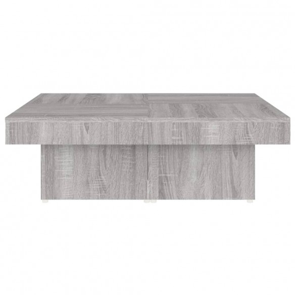 Table basse Sonoma gris 90x90x28 cm Bois d'ingénierie