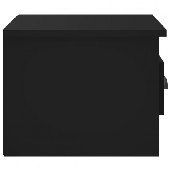 Table de chevet murale noir 41,5x36x28 cm