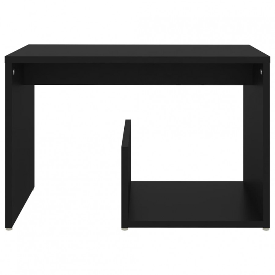 Table d'appoint Noir 59x36x38 cm Aggloméré
