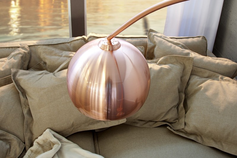 Lampadaire extensible de 170 à 210cm cuivré