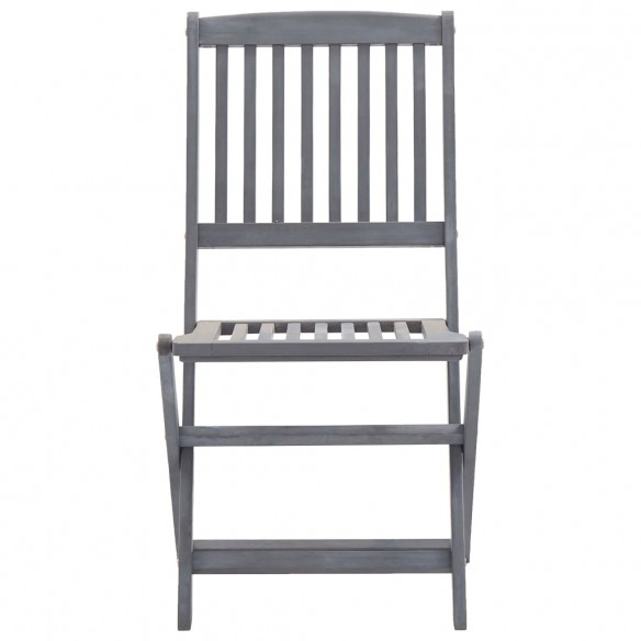 Chaises pliables d'extérieur 6 pcs Bois d'acacia solide