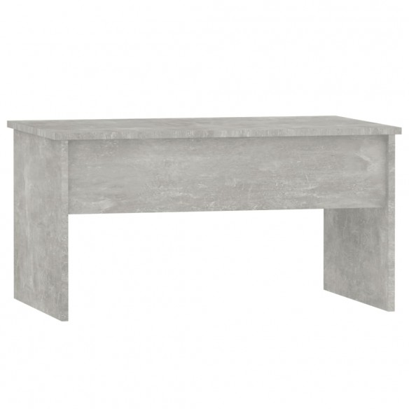 Table basse Gris béton 80x50,5x41,5 cm Bois d'ingénierie