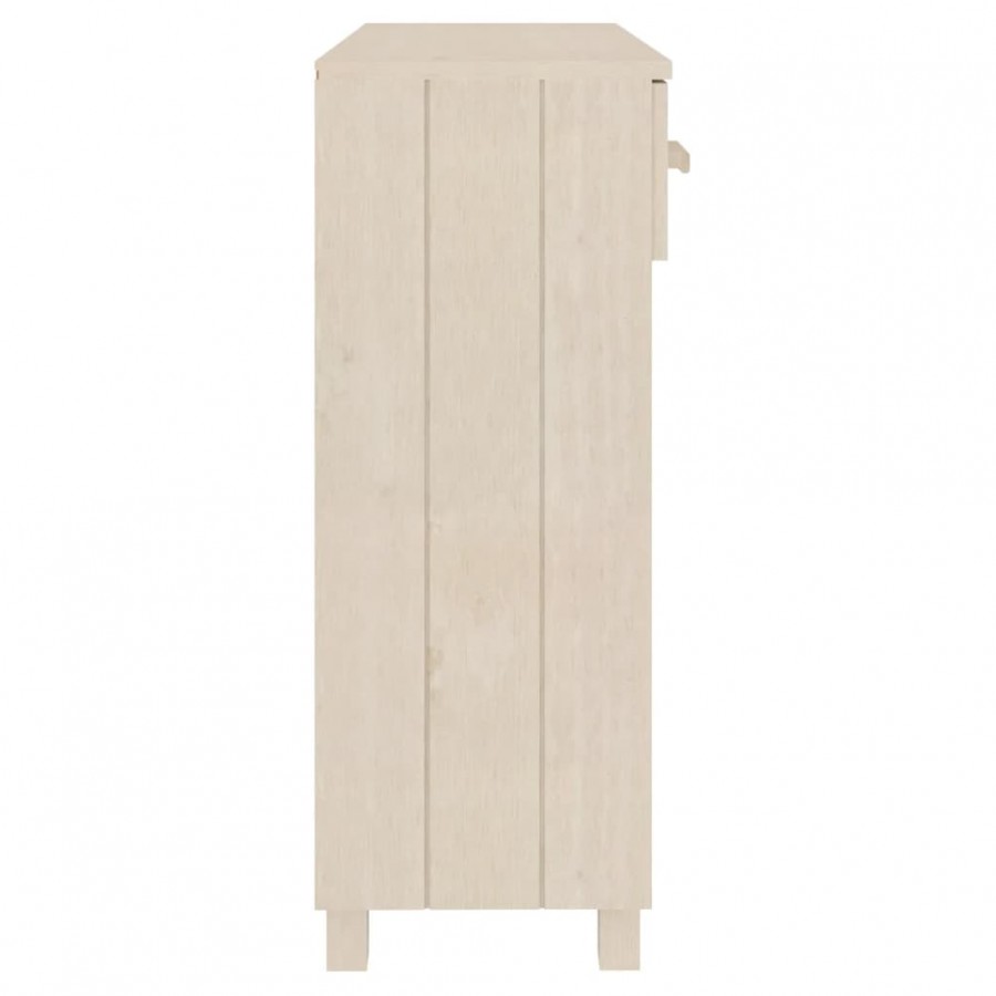Table console HAMAR Marron miel 90x35x90 cm Bois massif de pin