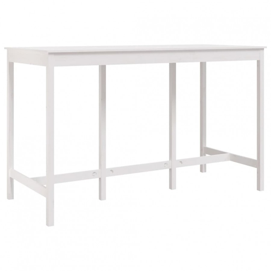 Table de bar Blanc 180x80x110 cm Bois massif de pin Table de bar Blanc 180x80x110 cm Bois massif de pin