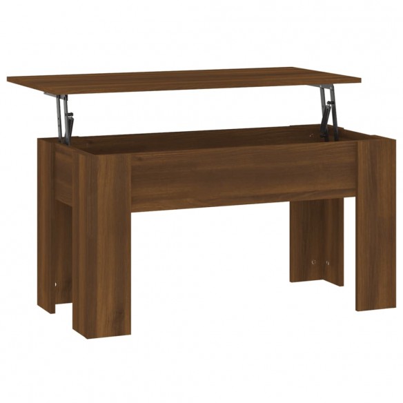 Table basse Chêne marron 101x49x52 cm Bois d'ingénierie