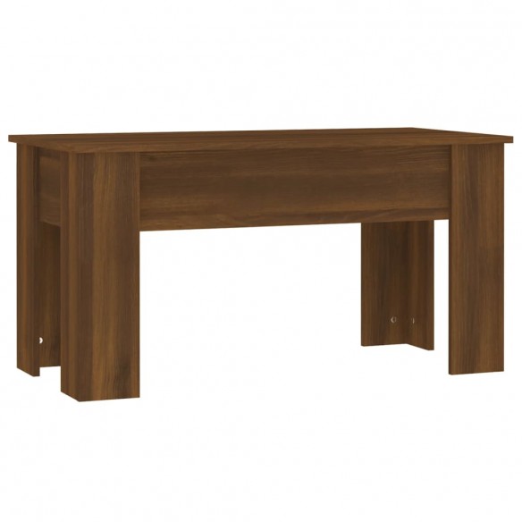 Table basse Chêne marron 101x49x52 cm Bois d'ingénierie