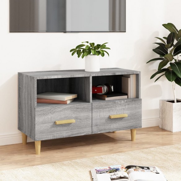 Meuble TV Sonoma gris 80x36x50 cm Bois d'ingénierie