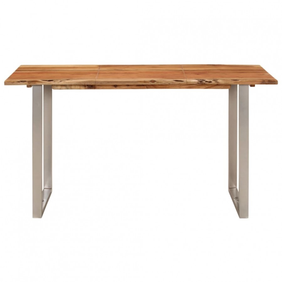 Table à dîner 140x70x76 cm Bois d'acacia solide Table à dîner 140x70x76 cm Bois d'acacia solide