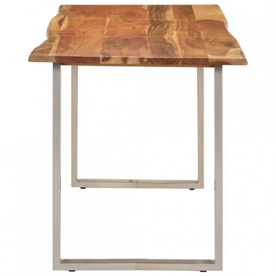 Table à dîner 140x70x76 cm Bois d'acacia solide Table à dîner 140x70x76 cm Bois d'acacia solide
