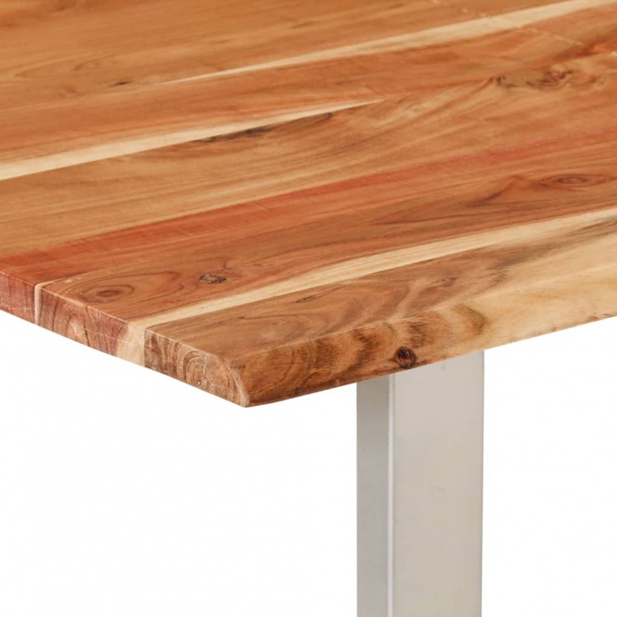 Table à dîner 140x70x76 cm Bois d'acacia solide Table à dîner 140x70x76 cm Bois d'acacia solide