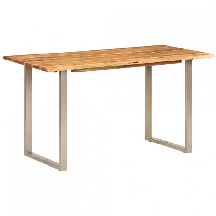 Table à dîner 140x70x76 cm Bois d'acacia solide Table à dîner 140x70x76 cm Bois d'acacia solide