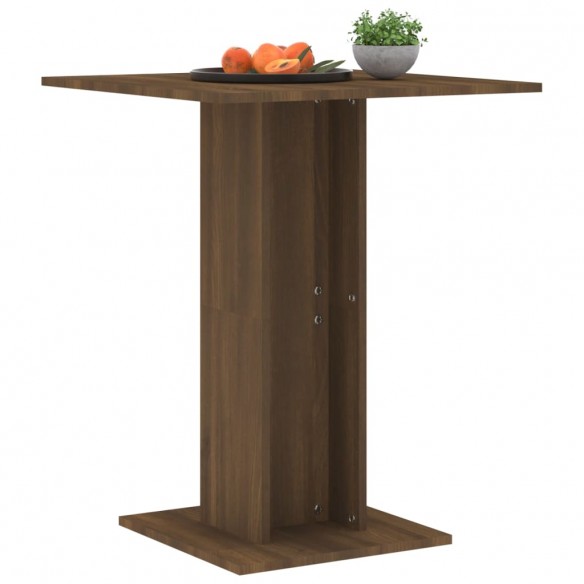 Table de bistro Chêne marron 60x60x75 cm Bois d'ingénierie