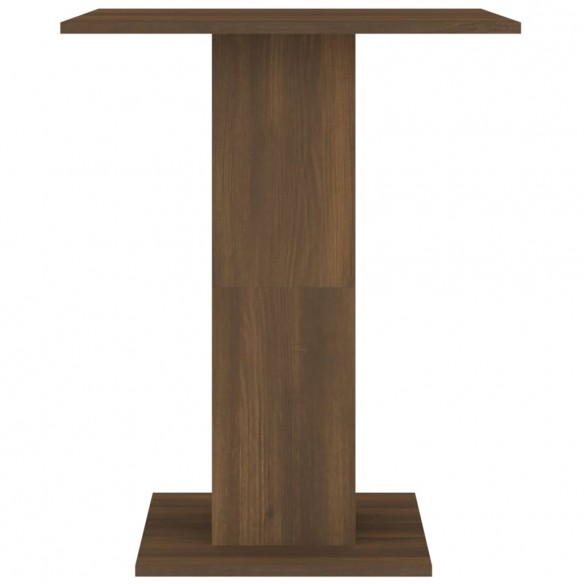 Table de bistro Chêne marron 60x60x75 cm Bois d'ingénierie