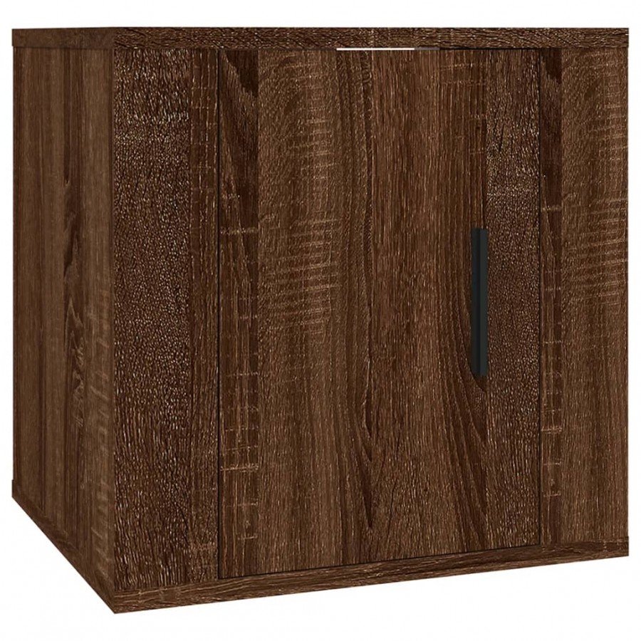 Meubles TV muraux 2 pcs Chêne marron 40x34,5x40 cm Meubles TV muraux 2 pcs Chêne marron 40x34,5x40 cm