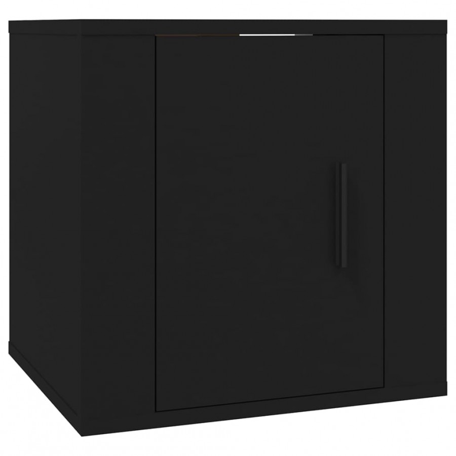 Meubles TV muraux 2 pcs Noir 40x34,5x40 cm Meubles TV muraux 2 pcs Noir 40x34,5x40 cm
