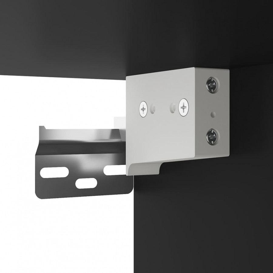 Meubles TV muraux 2 pcs Noir 40x34,5x40 cm Meubles TV muraux 2 pcs Noir 40x34,5x40 cm