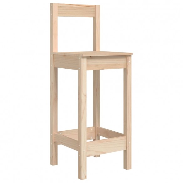 Tabourets de bar 2 pcs 40x41,5x112 cm bois massif de pin