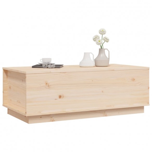 Table basse 100x50x35 cm Bois massif de pin