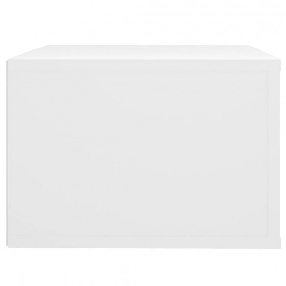 Table de chevet murale Blanc 50x36x25 cm