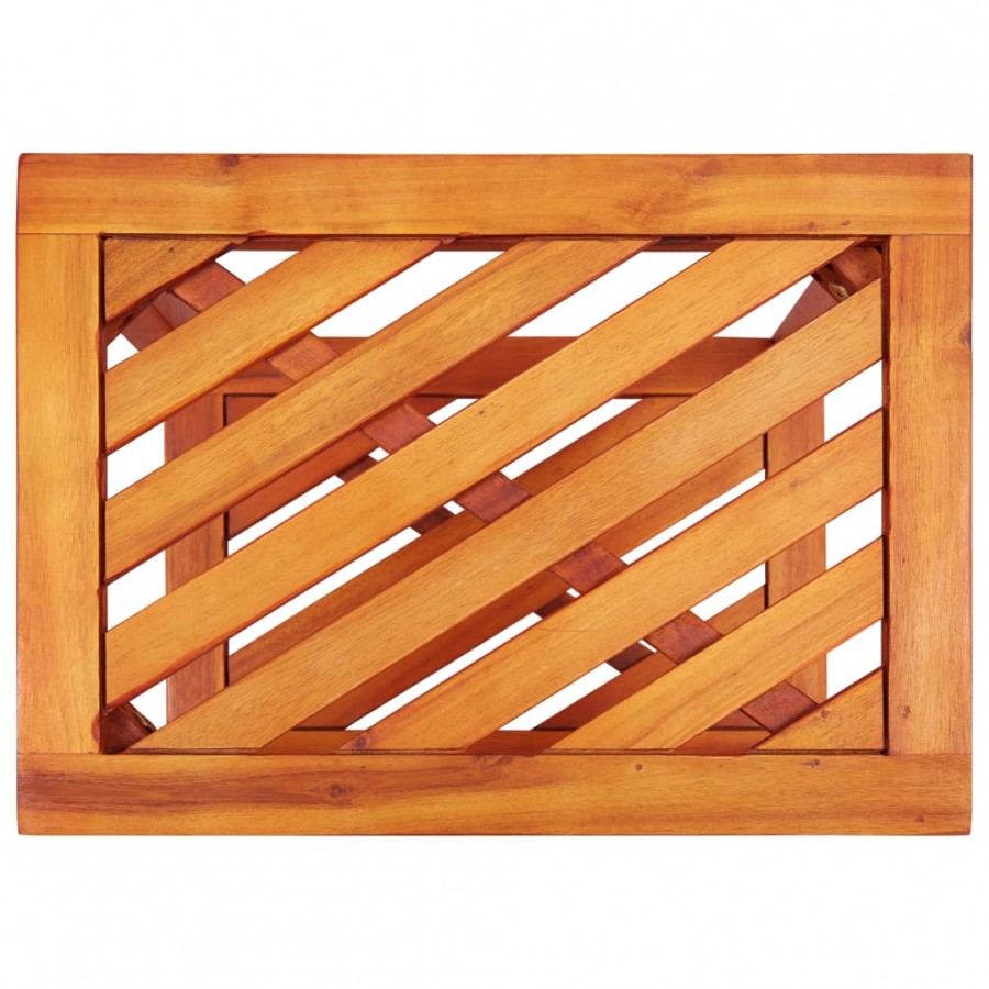 Table d'appoint Bois d'acacia massif 45 x 33 x 45 cm