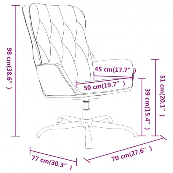 Chaise de relaxation Noir Similicuir